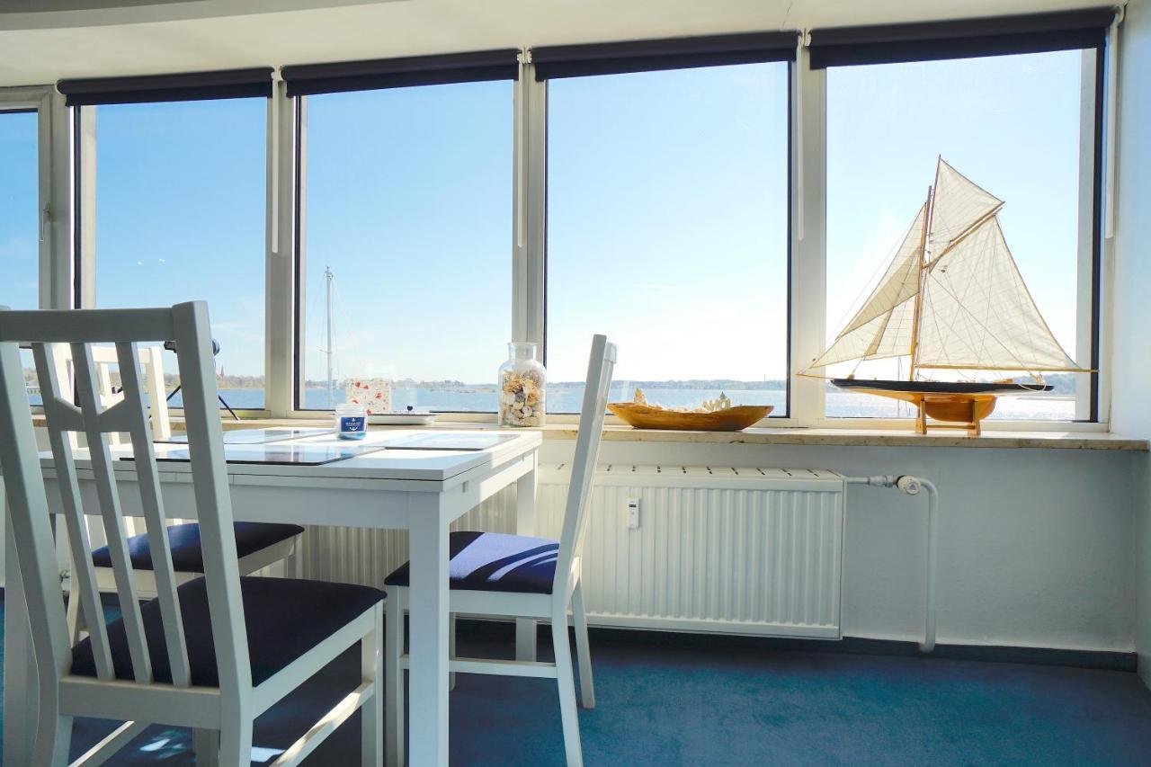 Ferienwohnung Schleiloge Mit Panoramablick Auf Die Schlei Slesvig Eksteriør billede