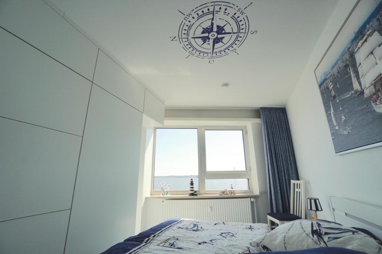Ferienwohnung Schleiloge Mit Panoramablick Auf Die Schlei Slesvig Eksteriør billede