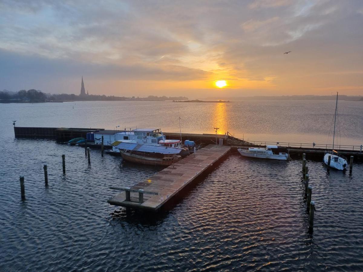 Ferienwohnung Schleiloge Mit Panoramablick Auf Die Schlei Slesvig Eksteriør billede