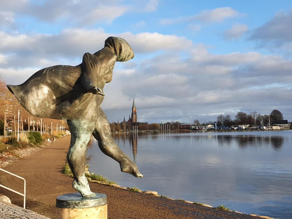 Ferienwohnung Schleiloge Mit Panoramablick Auf Die Schlei Slesvig Eksteriør billede